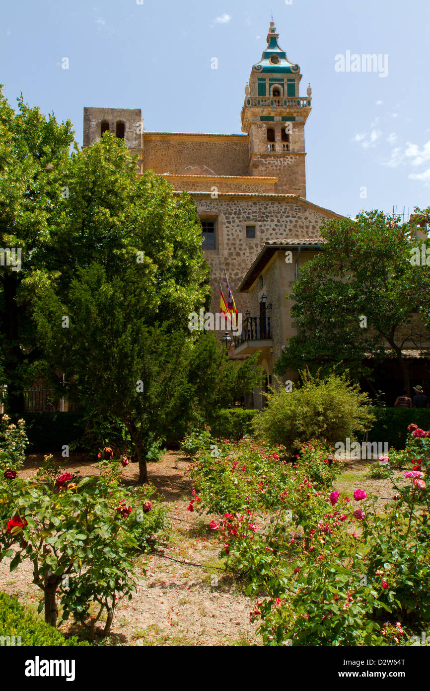 La Chartreuse Royale (Real Cartuja), Valldemossa, Majorque, Espagne. Banque D'Images