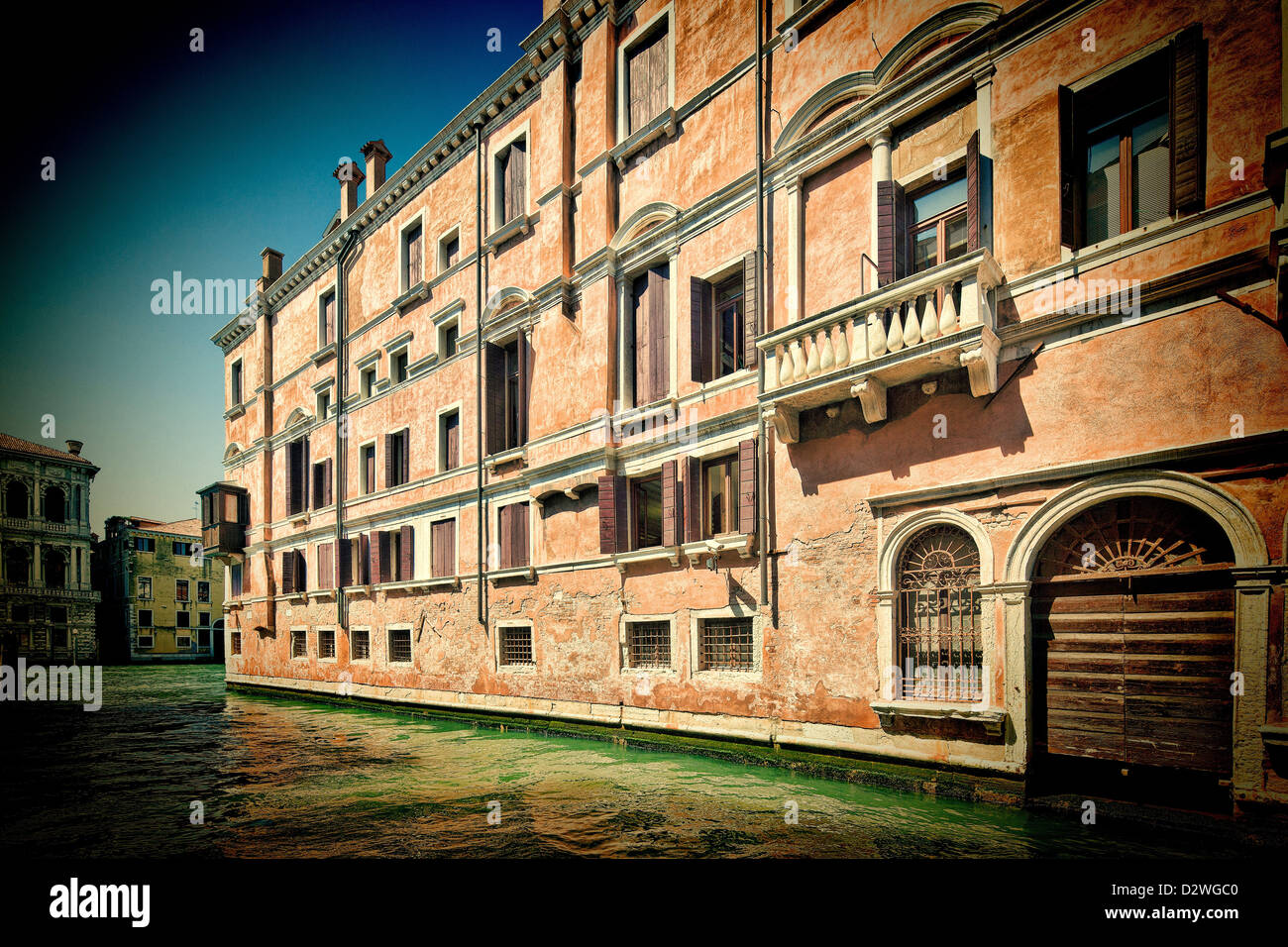 Maisons typiques de Venise, San Polo, Venise, Italie Banque D'Images