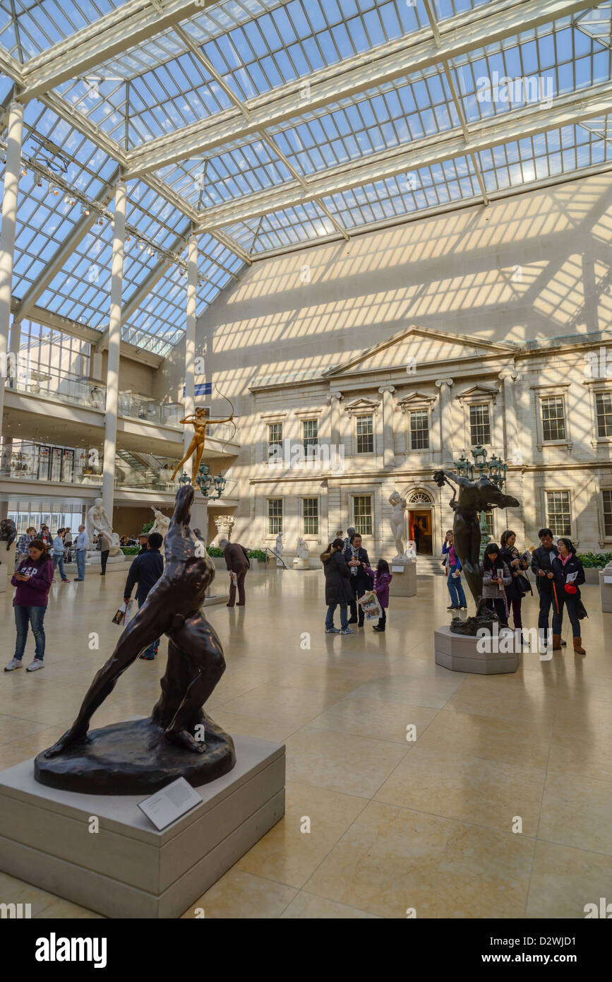 Charles Engelhard Court, Metropolitan Museum of Art, New York City, USA Banque D'Images