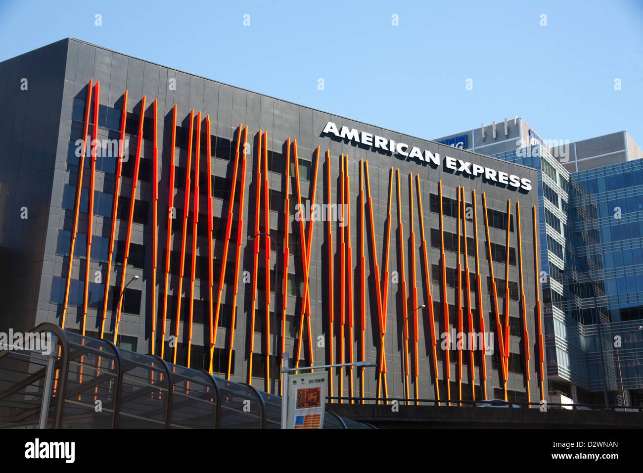 American Express House est situé à 12 Shelley Street et situé à l'extrémité ouest du CBD de Sydney Banque D'Images