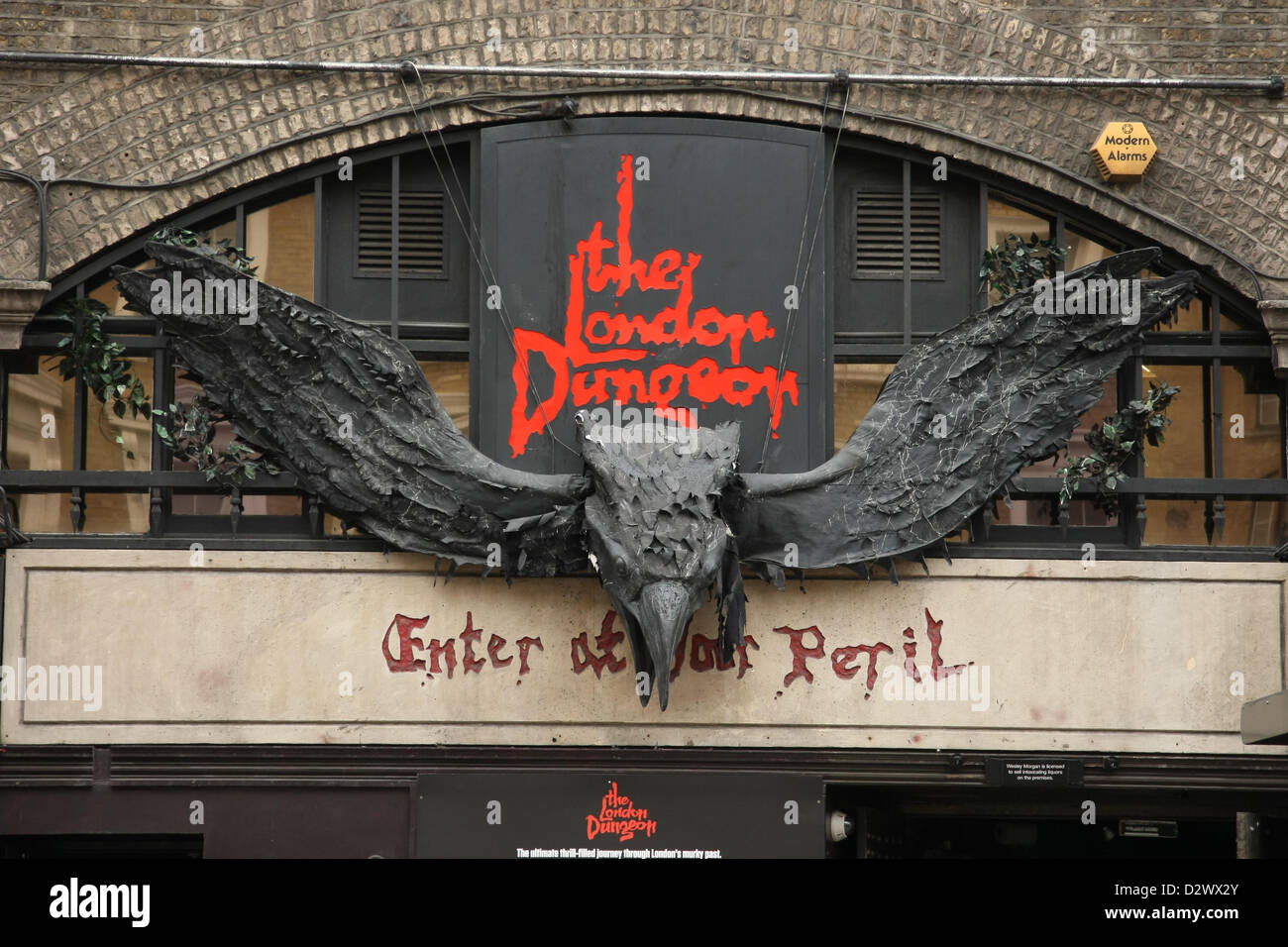 Le London Dungeon London Dungeon ACCESSOIRES EN VENTE À LONDRES Londres Angleterre Royaume-uni DÉMARRAGE VOITURE 04 Janvier 2013 Banque D'Images
