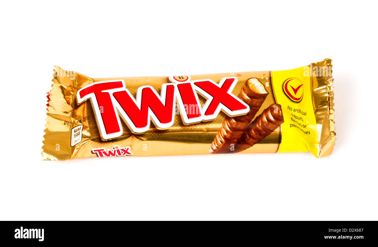 Twix barre de chocolat Banque D'Images