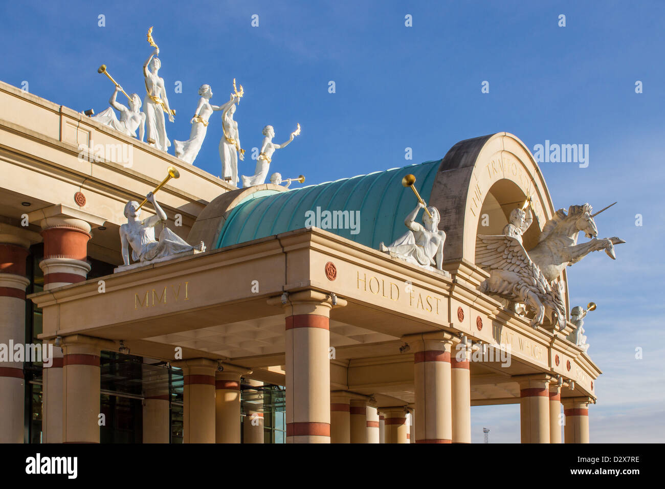 L'entrée à l'Intu Trafford Centre à Manchester Banque D'Images