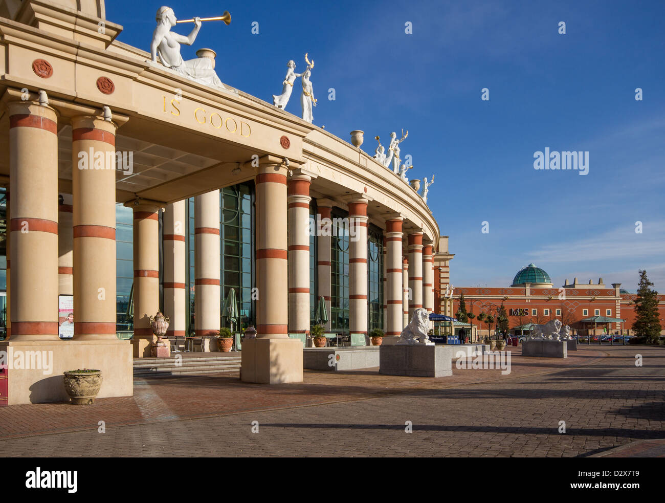 L'entrée à l'Intu Trafford Centre à Manchester Banque D'Images