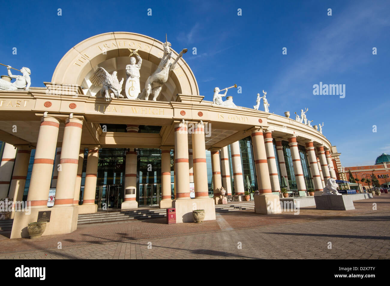 L'entrée à l'Intu Trafford Centre à Manchester Banque D'Images