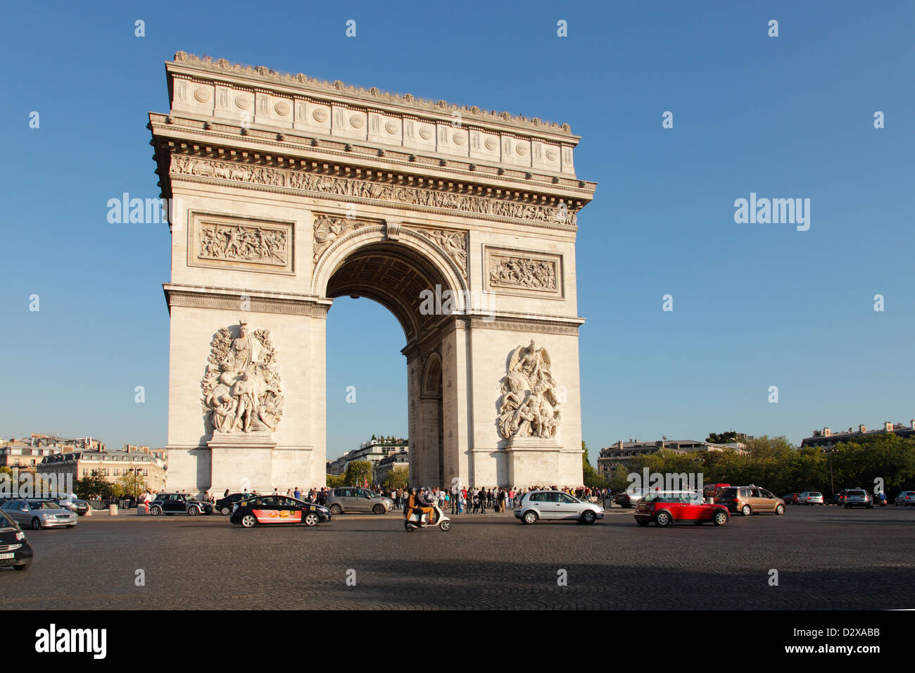 Arc de Triomphe à Paris Banque D'Images