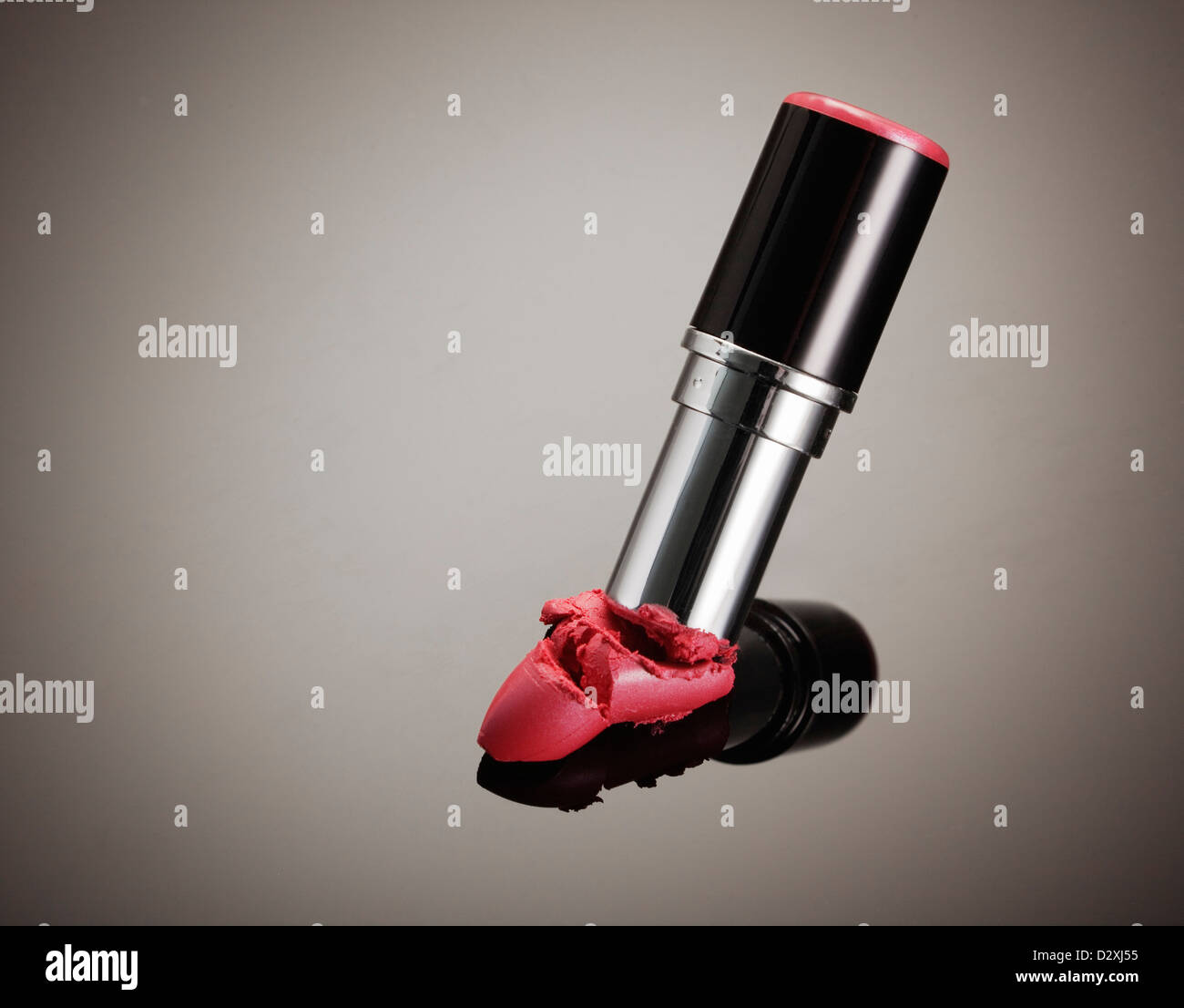 Close up de pointe de rouge à lèvres Rose Banque D'Images