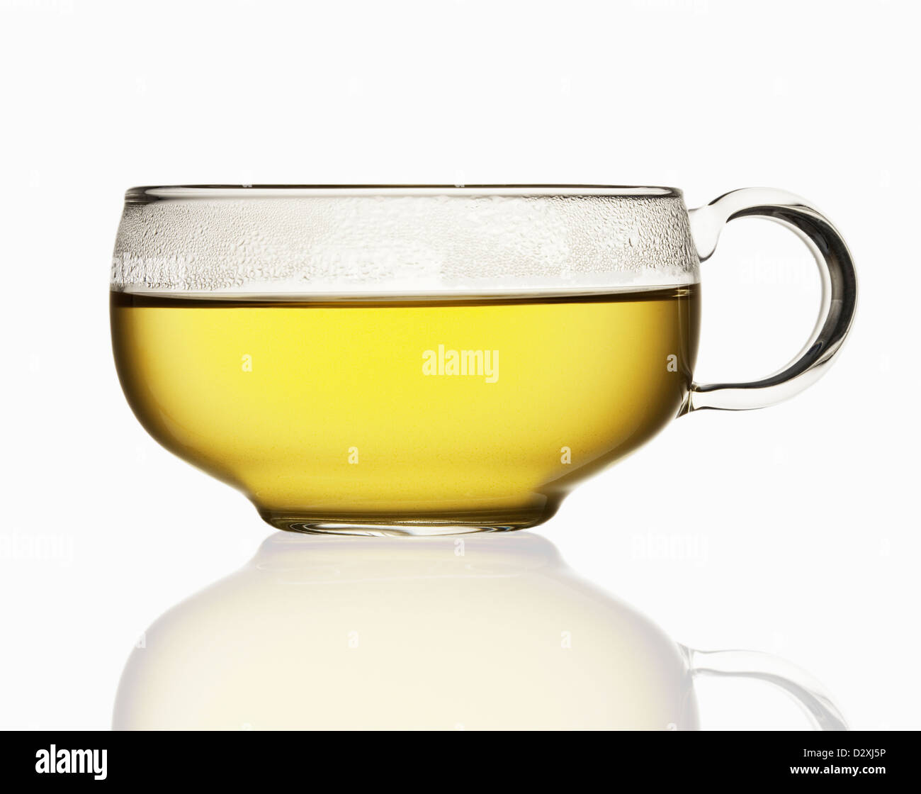 Close up de thé en verre transparent Banque D'Images
