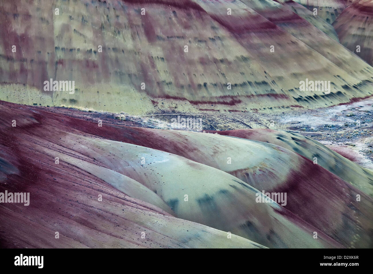 Vue sur collines peintes dans l'Oregon Banque D'Images