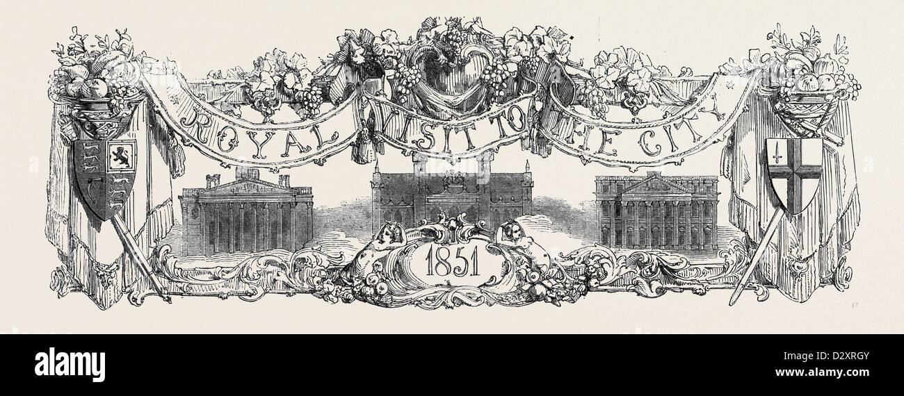 Visite royale À LA VILLE, LE 12 JUILLET Banque D'Images