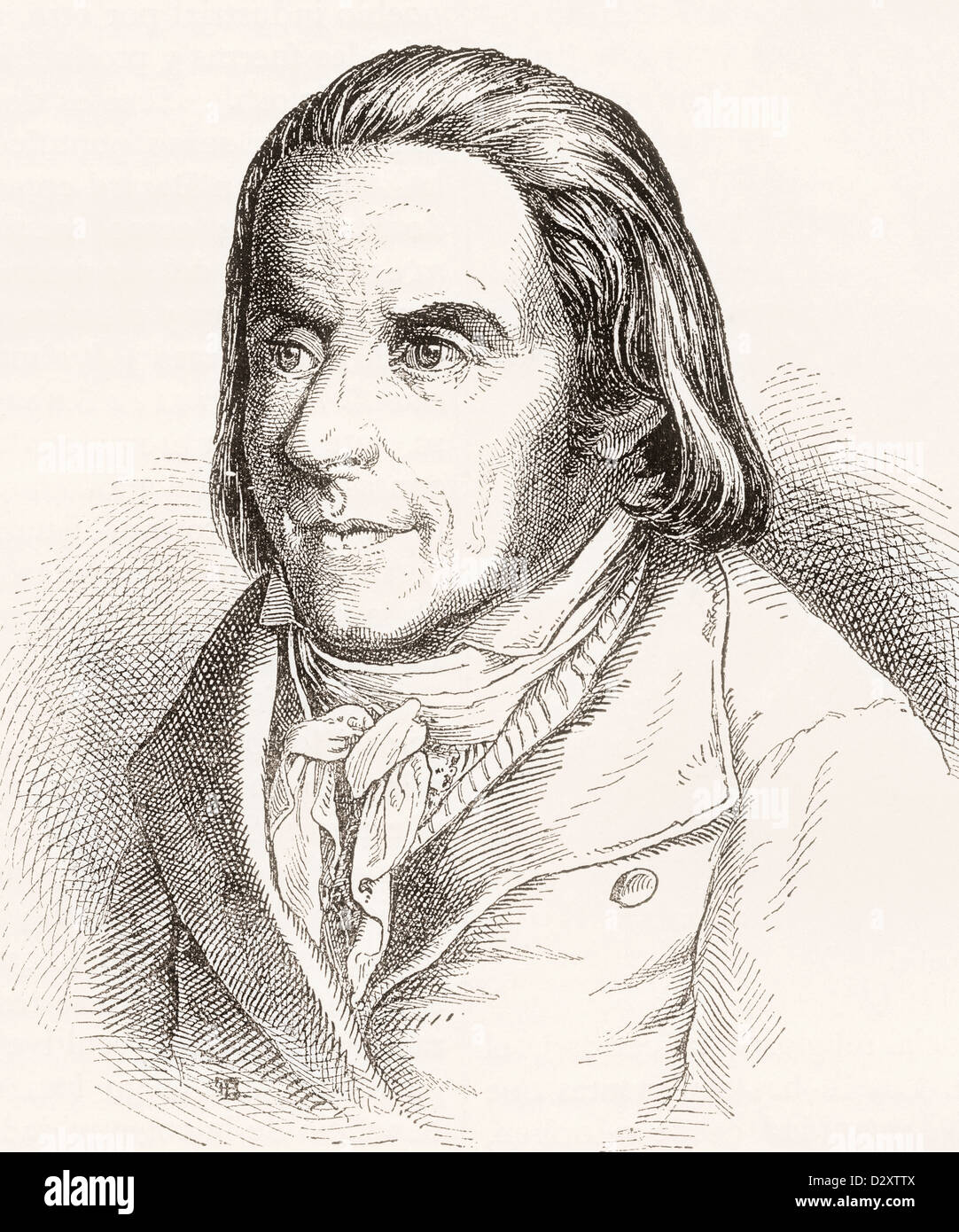 Johann Heinrich Pestalozzi, 1746 - 1827. Pédagogue et réformateur de l'éducation suisse. Banque D'Images