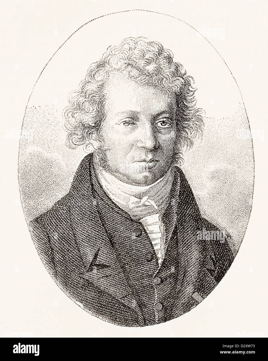 André-Marie Ampère, 1775 - 1836. Physicien et mathématicien français. Banque D'Images