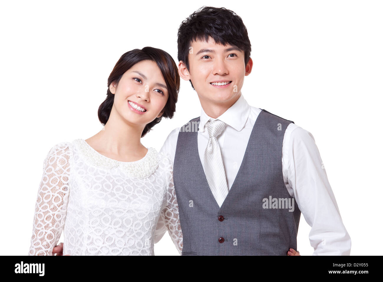 Portrait of happy young couple Banque D'Images