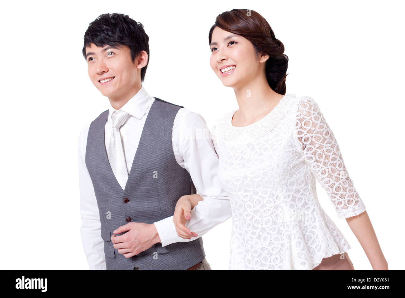 Portrait of happy young couple Banque D'Images