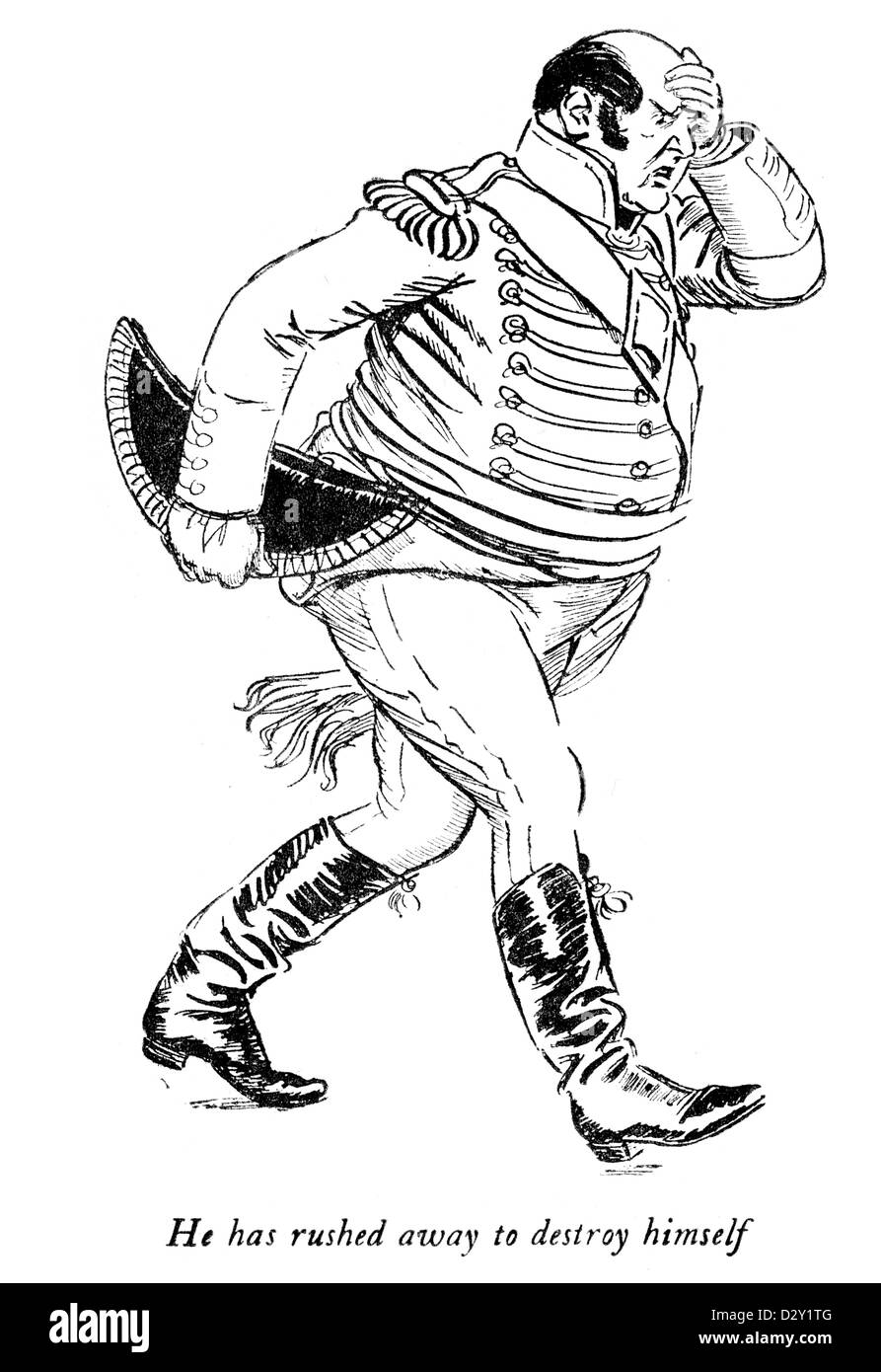 Illustration de la qualité de jeu J. M. Barrie Street, une comédie sur deux sœurs qui commencent une école pour enfants "distinguée". Banque D'Images
