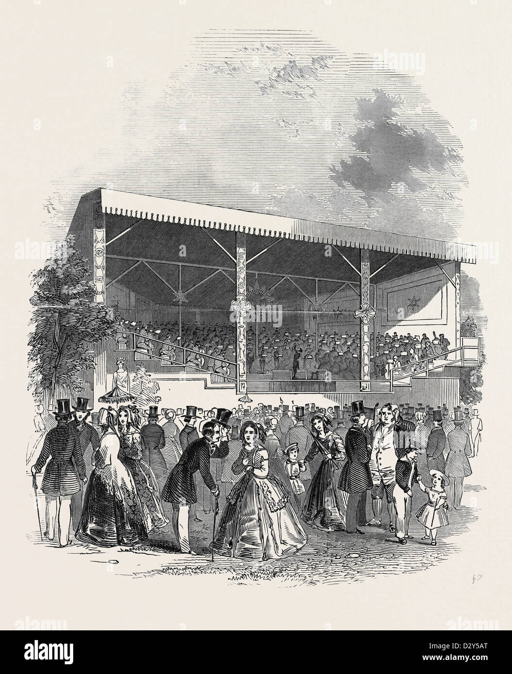 Le CONCERT MONSTRE, À LA SURREY Zoological Gardens, 1845 Banque D'Images