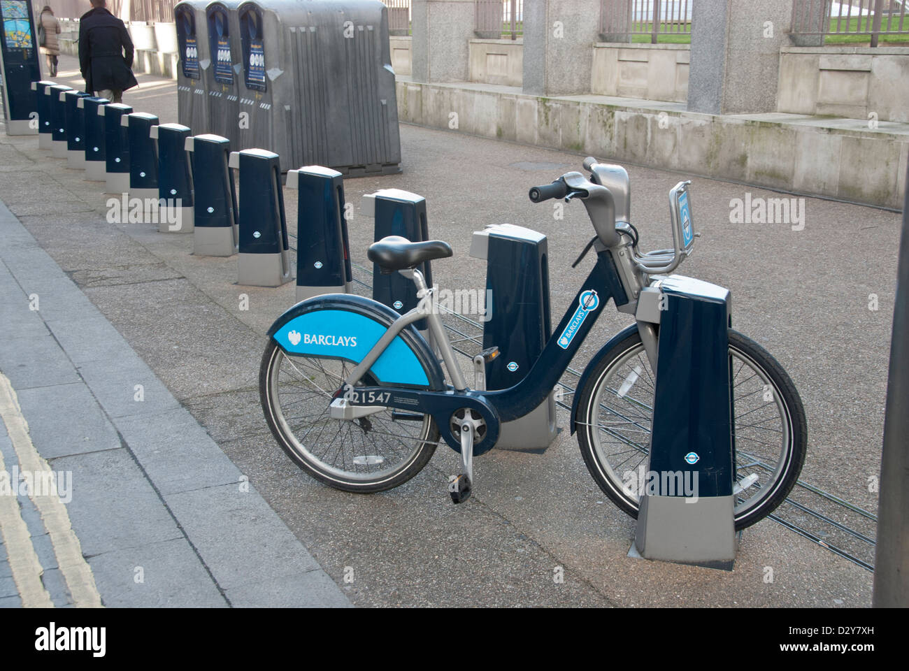 Londres Location de voitures. Boris 'vélo' Banque D'Images