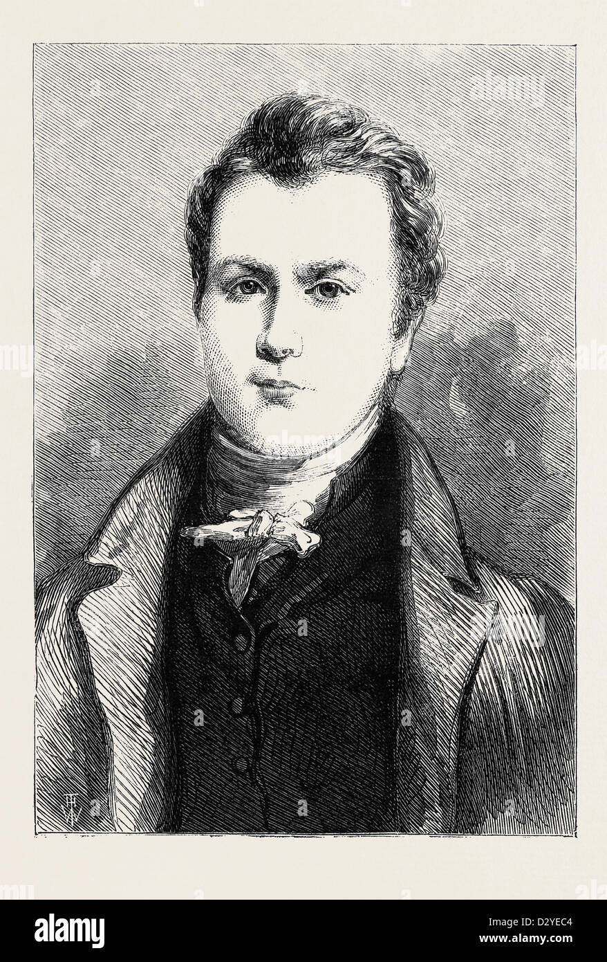 DAVID WILKIE PEINT PAR LUI-MÊME DANS LA NATIONAL PORTRAIT GALLERY Banque D'Images