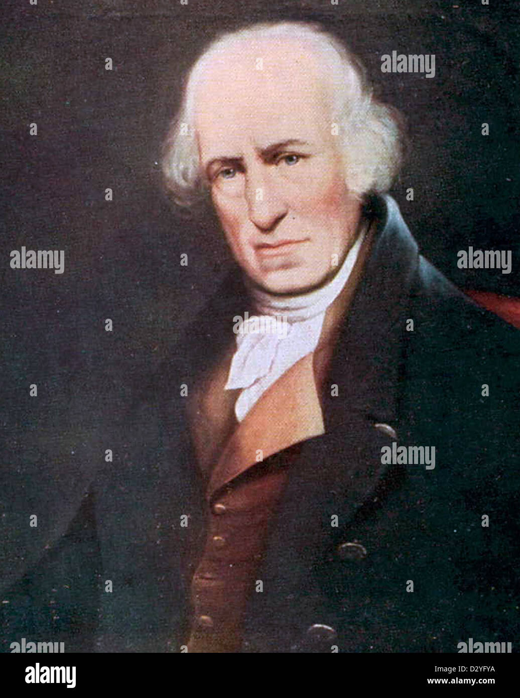 James Watt, l'inventeur écossais et ingénieur en mécanique. Banque D'Images