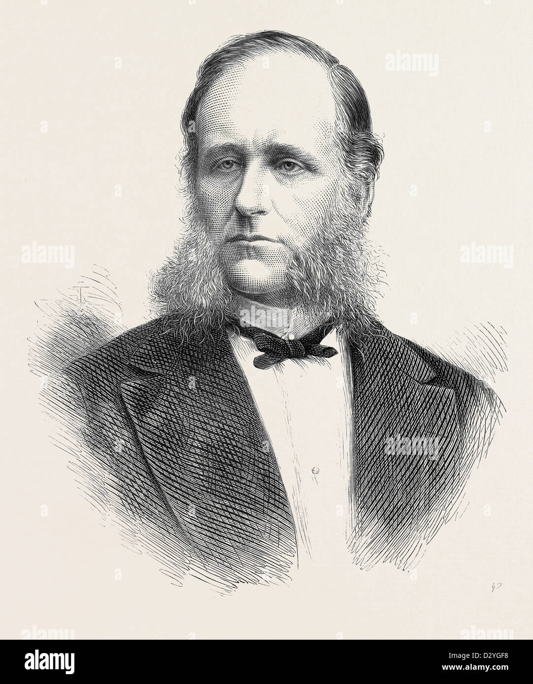 BARON SCHWARZ-SENBORN DIRECTEUR GÉNÉRAL DE L'EXPOSITION UNIVERSELLE DE VIENNE DE 1873 Banque D'Images