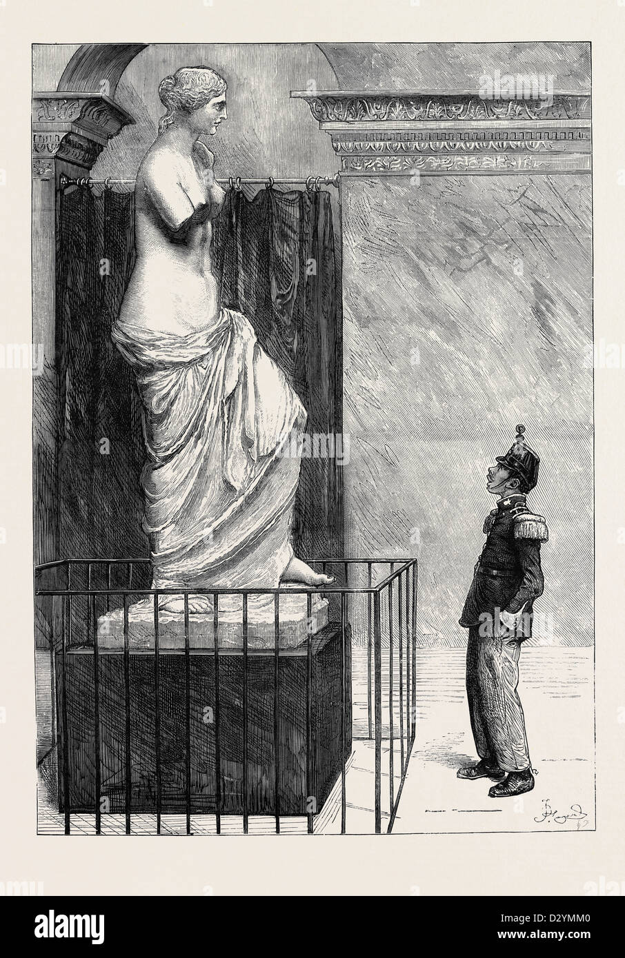 Vénus et Mars À LA GALERIE DU LOUVRE PARIS 1880 Banque D'Images