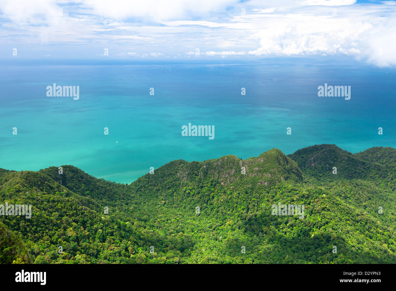 L'île de Langkawi à partir du haut, la Malaisie. Banque D'Images