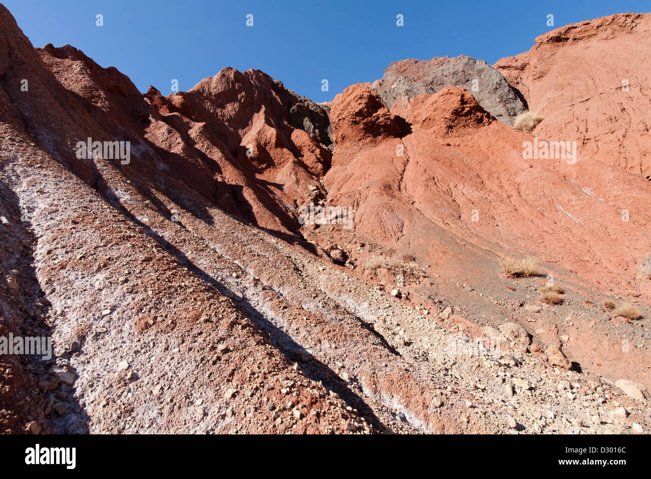 Les mines de sel de Telouet sur l'ancien sentier de caravanes de chameaux de Ouarzazate à Marrakech, Maroc Afrique du Nord Banque D'Images