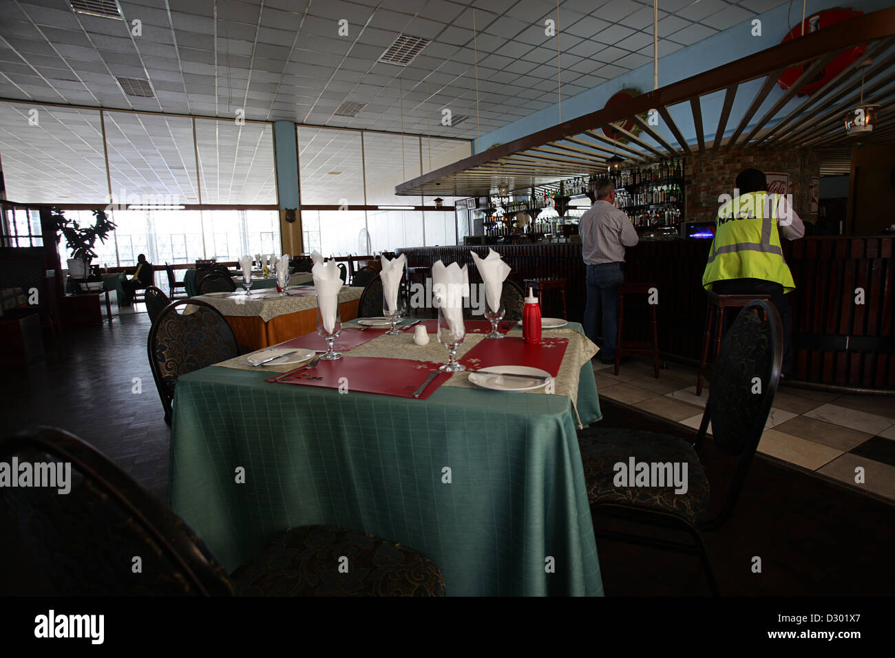 L'aéroport international de Lusaka bar and lounge Banque D'Images