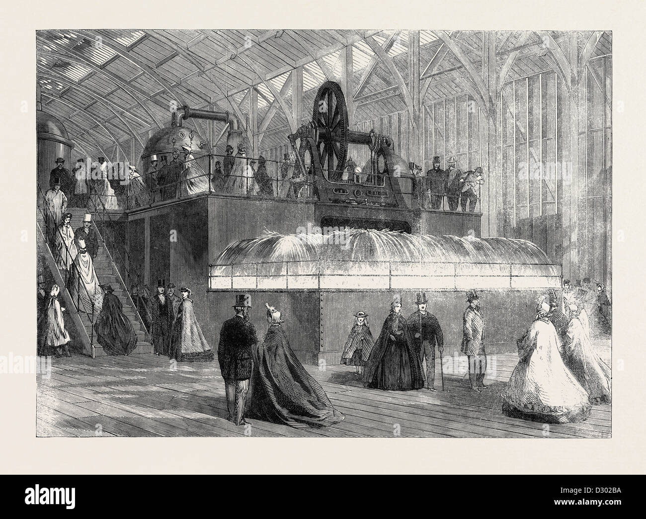 L'EXPOSITION INTERNATIONALE : POMPE CENTRIFUGE PAR EASTON AMOS ET CIE 1862 Banque D'Images