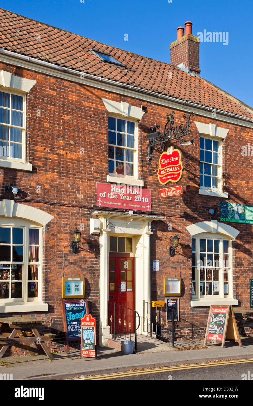 Pub anglais traditionnel lié à Batemans Brewery Le Kings Arms Boston Lincolnshire England UK GB EU Europe Banque D'Images