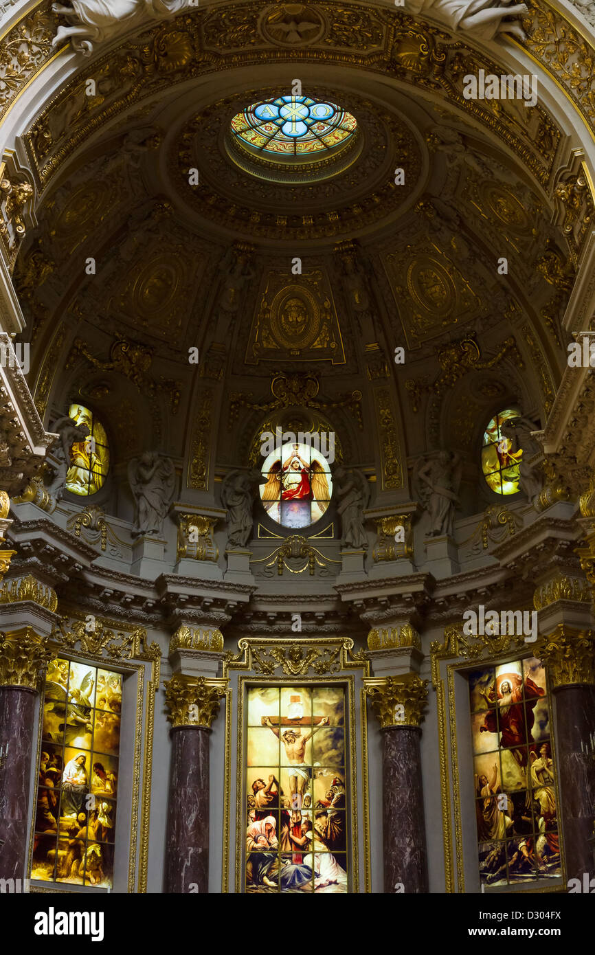 Cathédrale de Berlin (Berliner Dom). L'intérieur. Banque D'Images