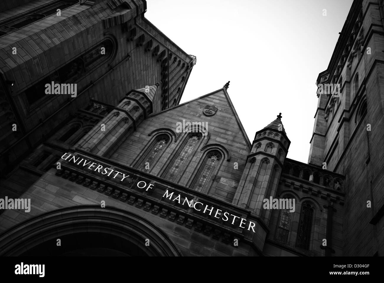 Noir et blanc de l'Université de Manchester Banque D'Images