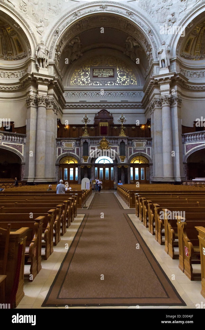 Cathédrale de Berlin (Berliner Dom). L'intérieur. Banque D'Images