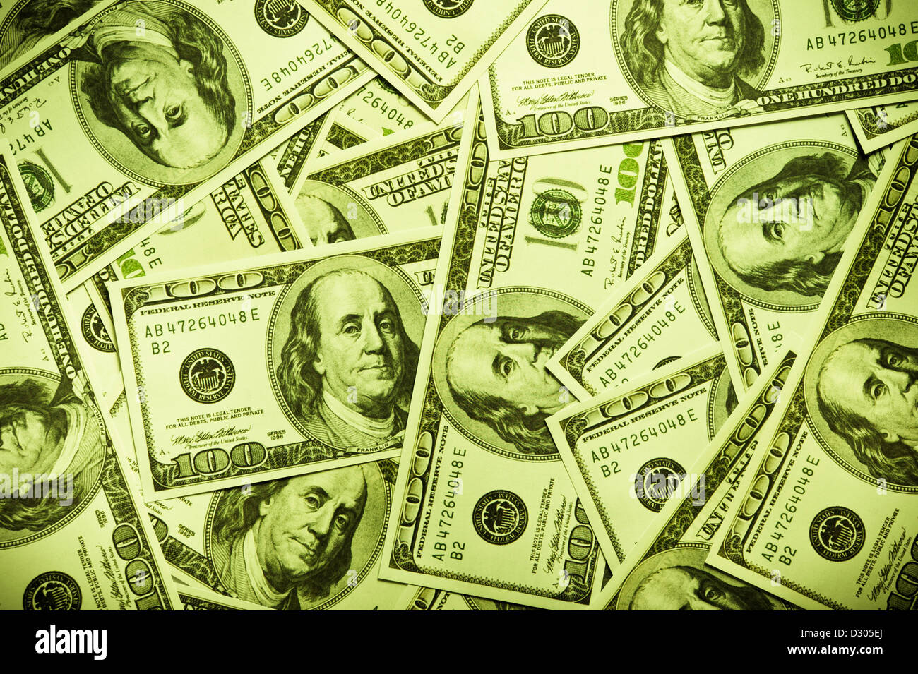 Faux billets en dollars américains 100 background Photo Stock - Alamy