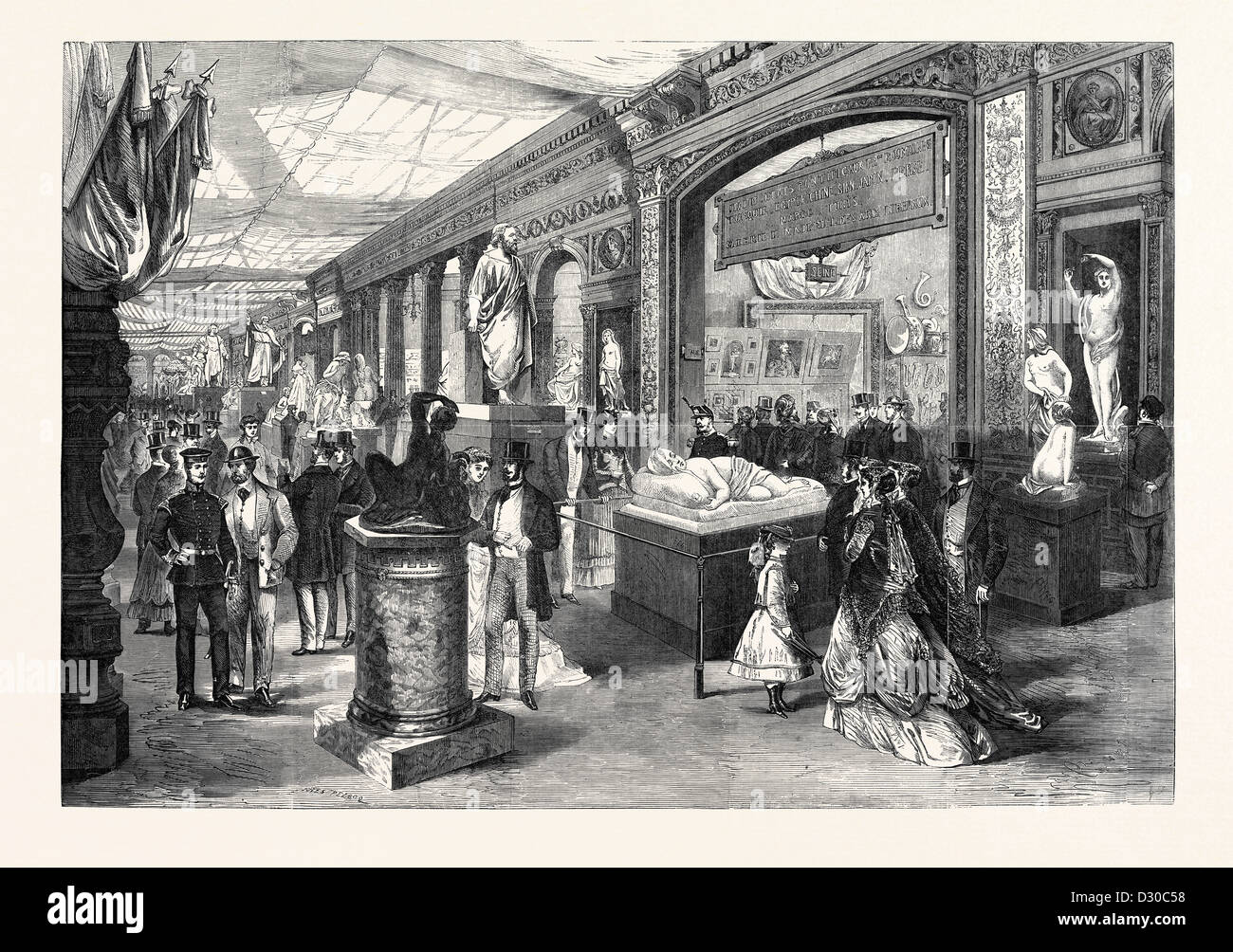 LA RUE DE RUSSIE À L'EXPOSITION DE PARIS FRANCE 1867 Banque D'Images