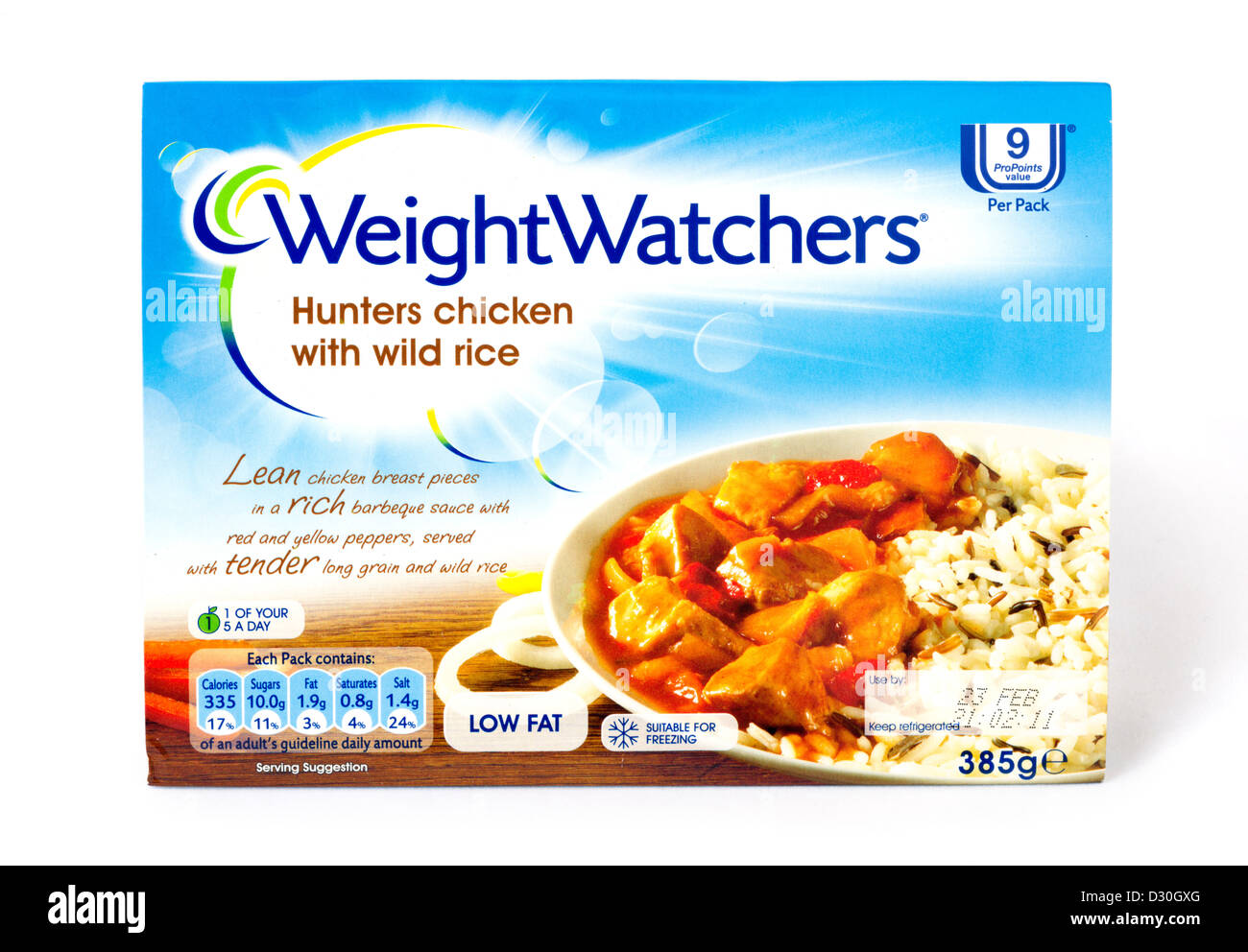 Repas prêt Weight Watchers Banque D'Images