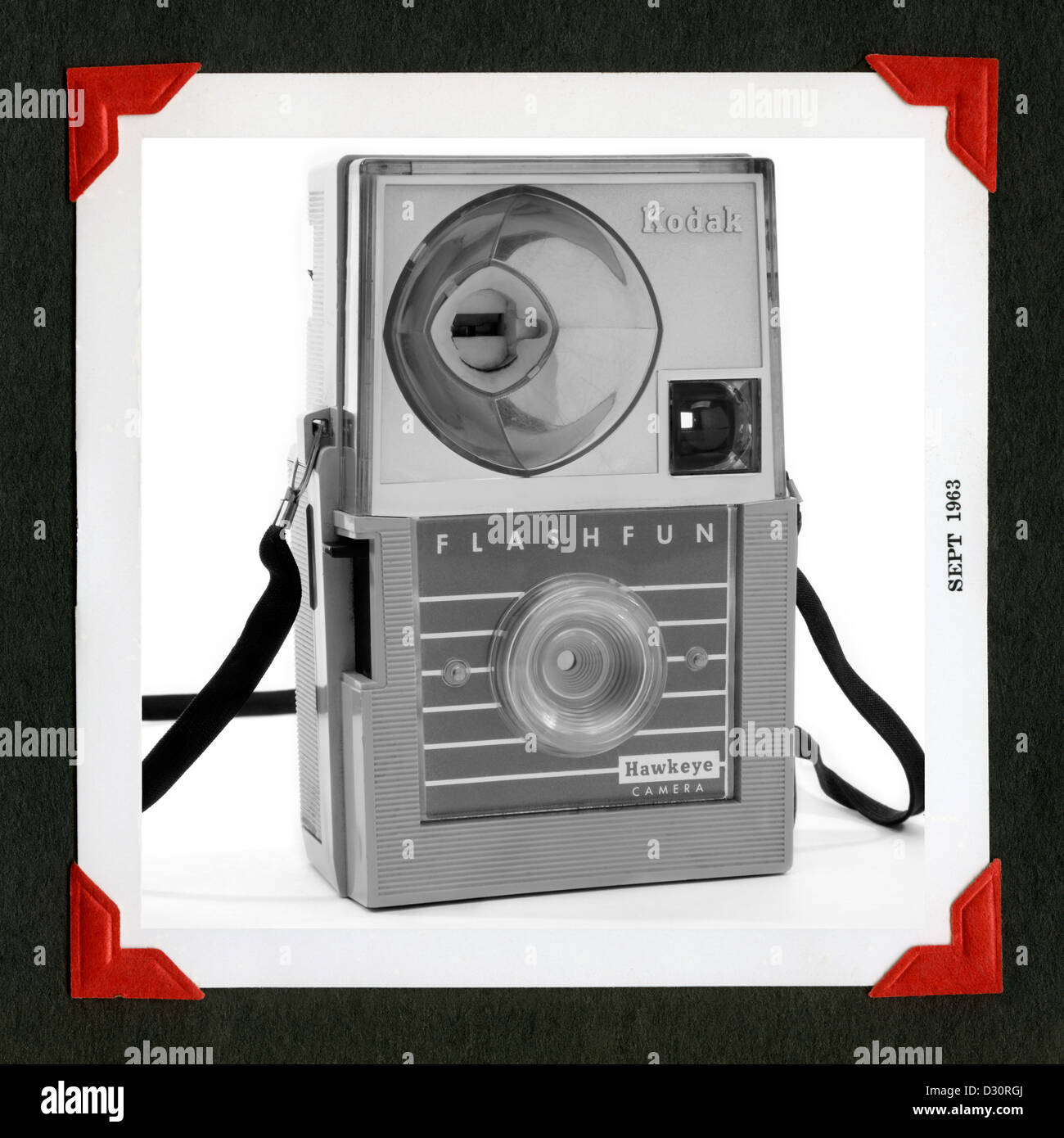 Kodak Hawkeye Flashfun Photographie de caméra montée sur page de l