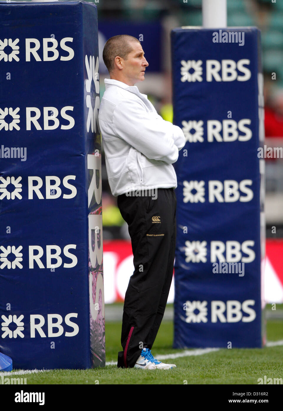 STUART LANCASTER RU ANGLETERRE TWICKENHAM MIDDLESEX ANGLETERRE ENTRAÎNEUR-CHEF 02 Février 2013 Banque D'Images