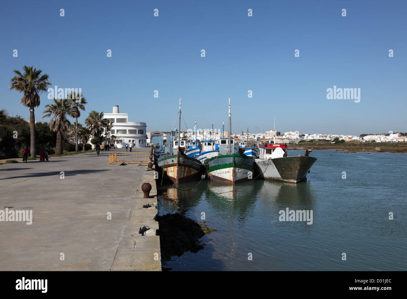 Port de pêche de Barbate, Province de Cadix, Andalousie, Espagne Banque D'Images
