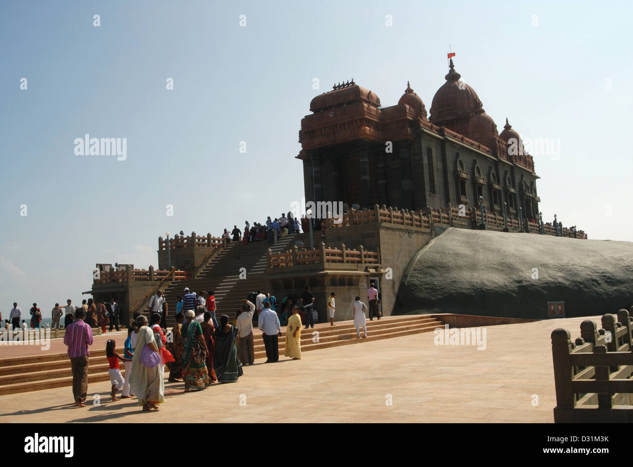 Closer-View Rock de Vivekananda Memorial. Kanyakumari. Banque D'Images