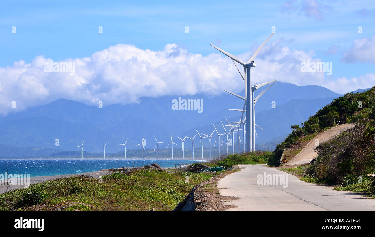Wind Farm - Bangui, Ilocos Norte, Philippines Banque D'Images