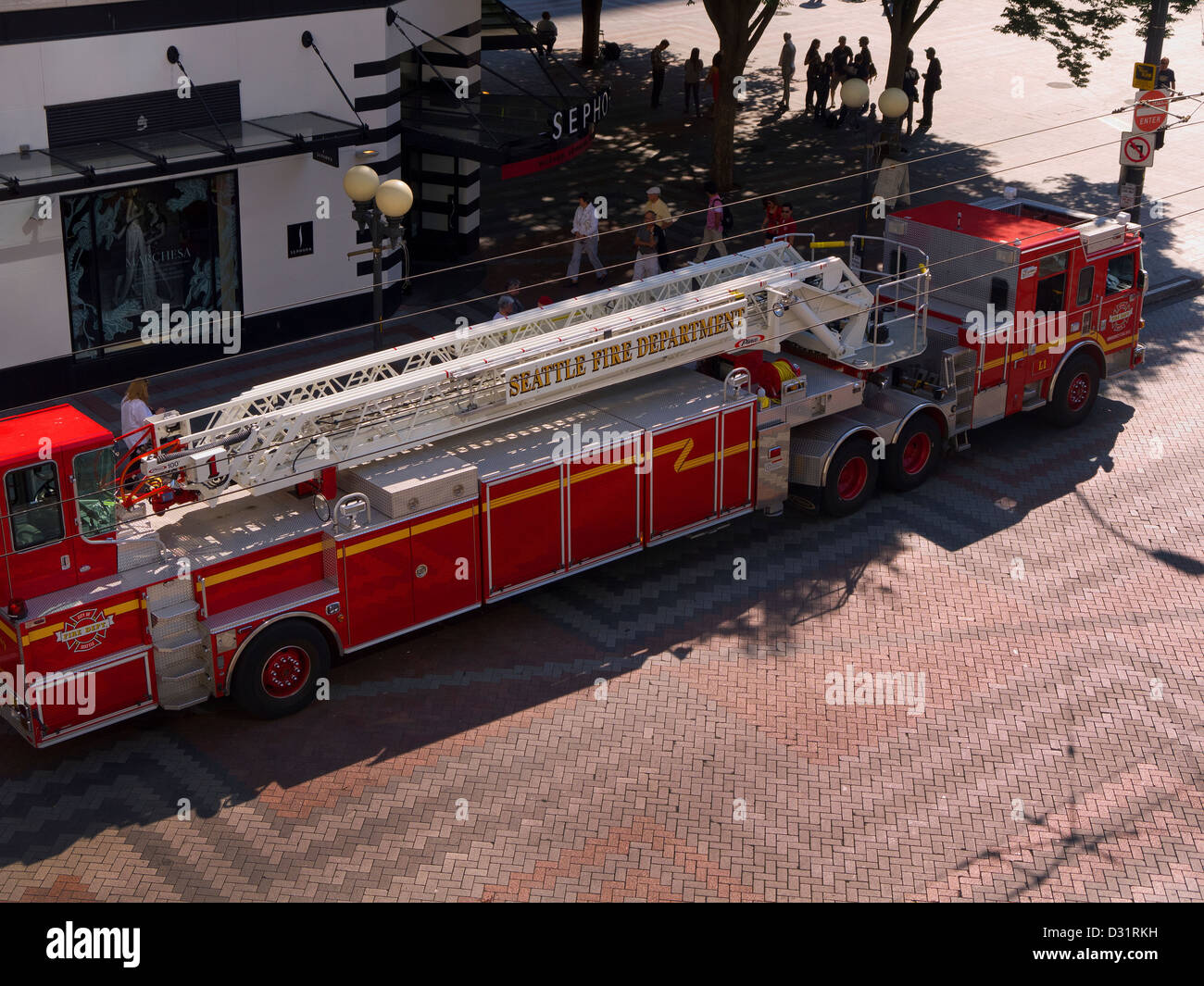 Le service des incendies de l'État de Washington Seattle USA Banque D'Images