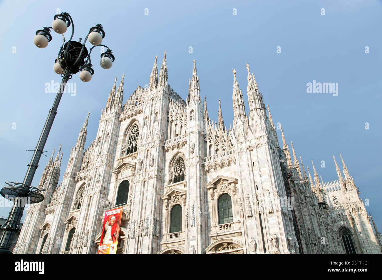 La cathédrale de Milan (Duomo di Milano), la place du Duomo, Milan, Italie Banque D'Images