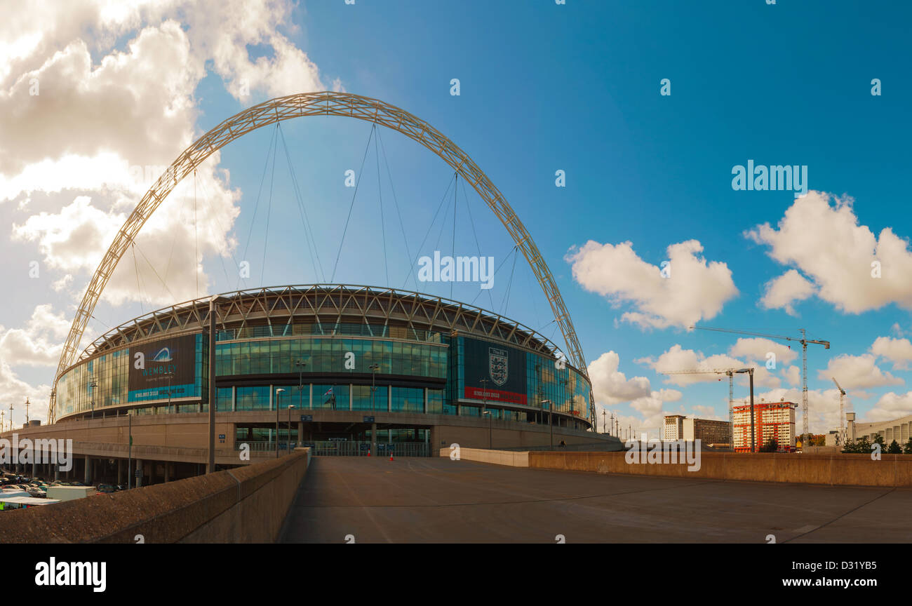 Le stade de Wembley le 20 mai 2012 à Londres, au Royaume-Uni. Cette capacité à 90 000 lieu est le deuxième plus grand d'Europe. Banque D'Images