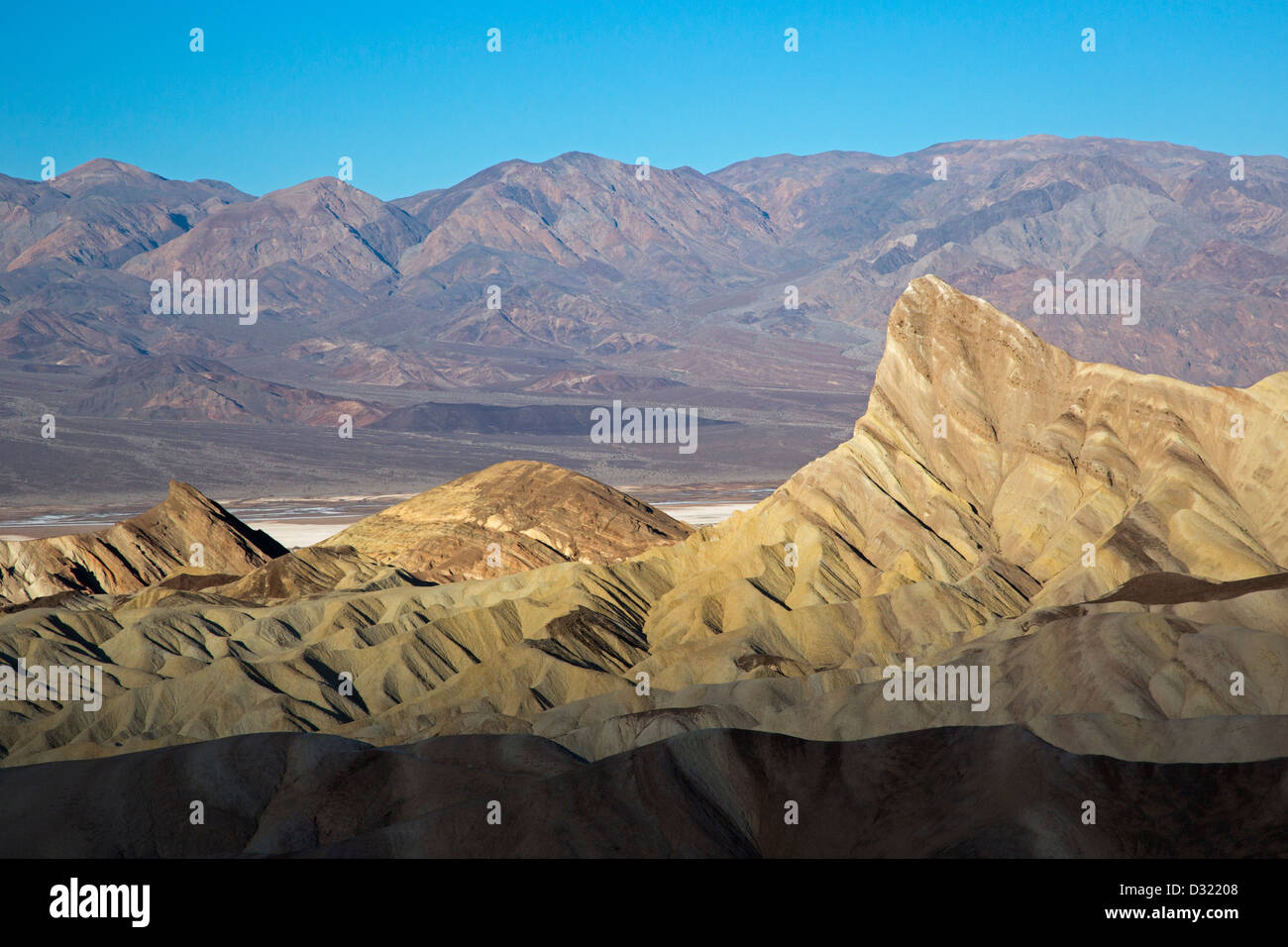 Death Valley National Park, Californie - Zabriskie Point. Banque D'Images