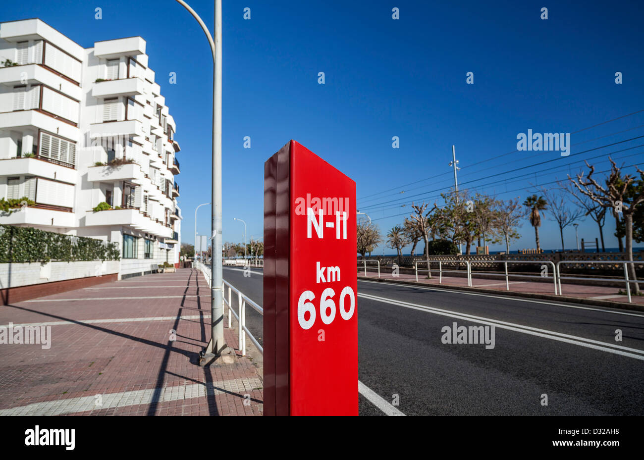 Canet de mar, Catalogne, Espagne,maresme Banque D'Images