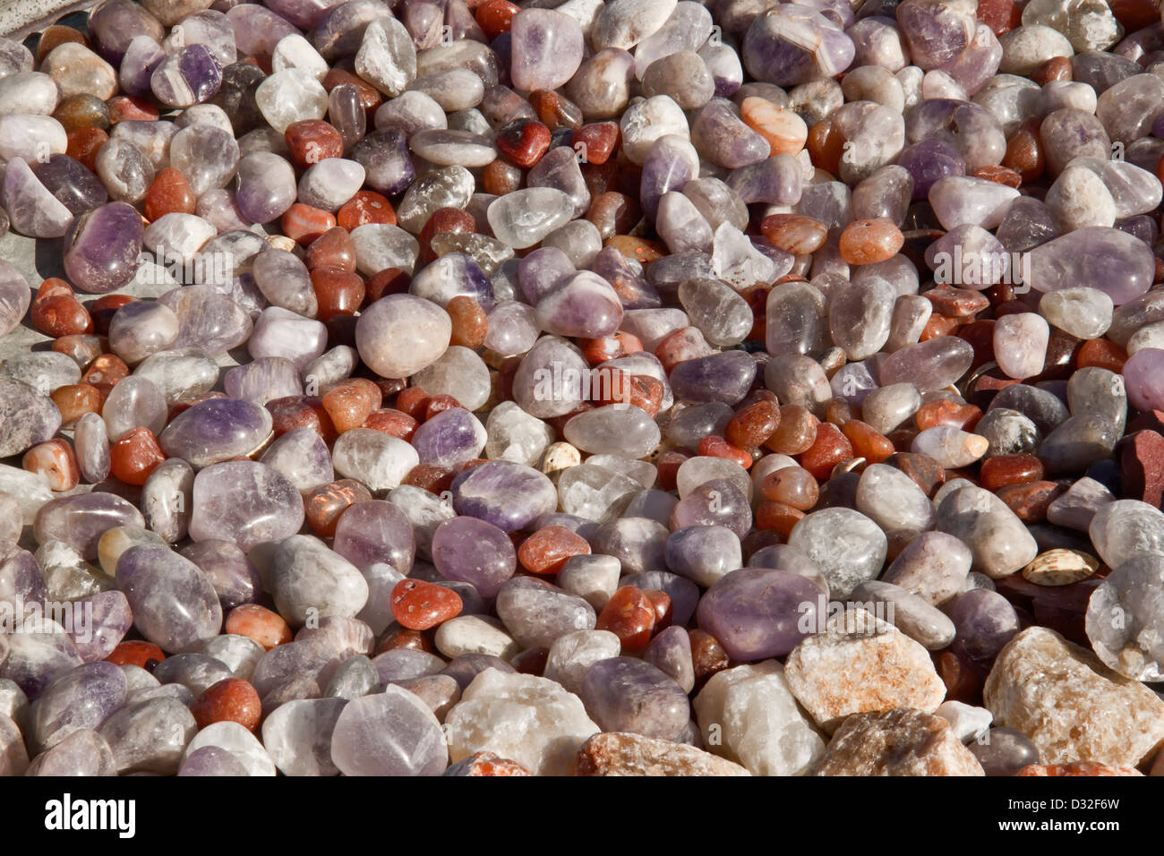 Quartz et améthyste. Banque D'Images