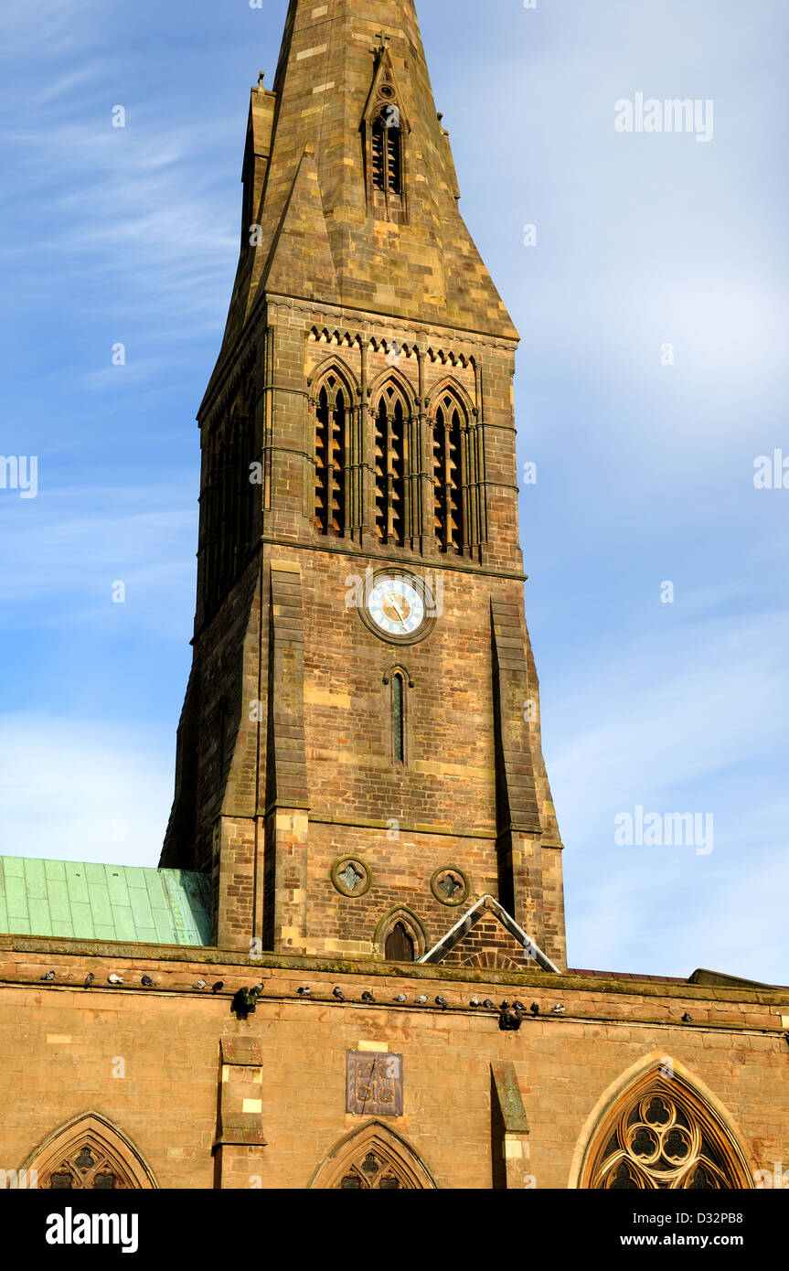 De la cathédrale Saint Martin,Leicester en Angleterre. Banque D'Images