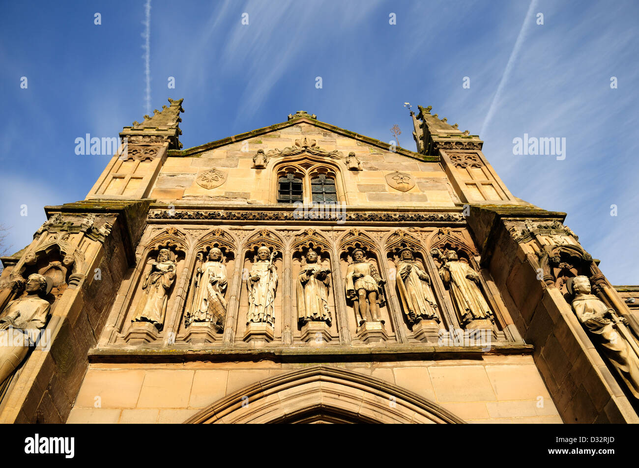 Cathédrale de Leicester ,de Saint Martin. Banque D'Images