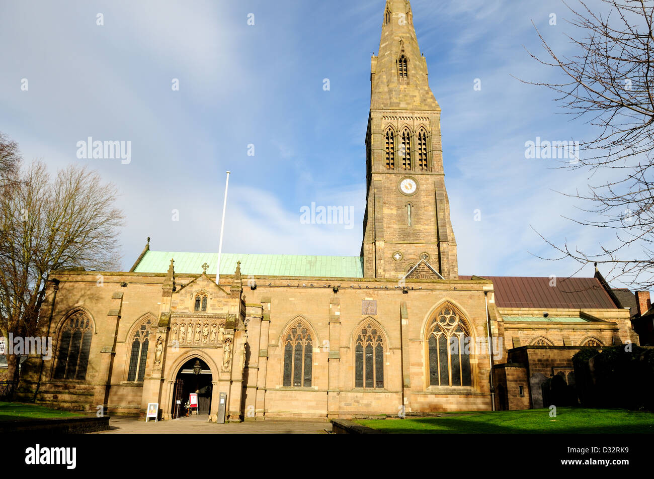 Cathédrale de Leicester ,de Saint Martin. Banque D'Images